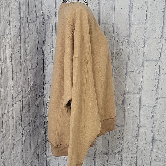 EASEL Tan Women's Soft Dolman Sleeves Oversized Sweater/Sweatshirt Small - Picture 5 of 7